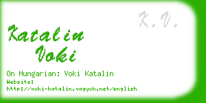 katalin voki business card